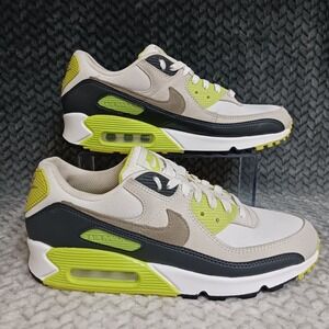 Nike Air Max 90 White Khaki Cyber Men's Sneakers Shoes DM0029-107 Size 9